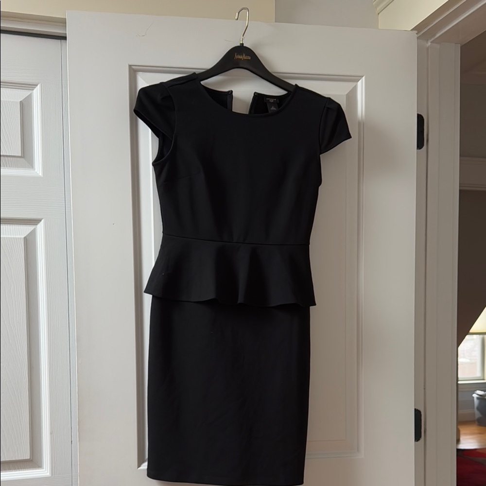 Black Peplum Dress